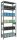 SCHULTE Schwerlastregal MULTIplus 150 12741-LR silber 100,0 x 40,0 x 250,0 cm