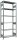 SCHULTE Schwerlastregal MULTIplus 150 12741-LR silber 100,0 x 40,0 x 250,0 cm