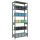 SCHULTE Schwerlastregal MULTIplus 150 12741-LR silber 100,0 x 40,0 x 250,0 cm