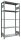 SCHULTE Schwerlastregal MULTIplus 150 12740-LR silber 100,0 x 40,0 x 200,0 cm
