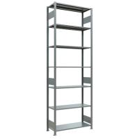 SCHULTE Schwerlastregal MULTIplus 150 12742-LR silber 100,0 x 40,0 x 300,0 cm