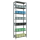 SCHULTE Schwerlastregal MULTIplus 150 12742-LR silber 100,0 x 40,0 x 300,0 cm