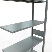 SCHULTE Anbau-Schwerlastregal MULTIplus 150 12747-LR silber 100,0 x 40,0 x 300,0 cm