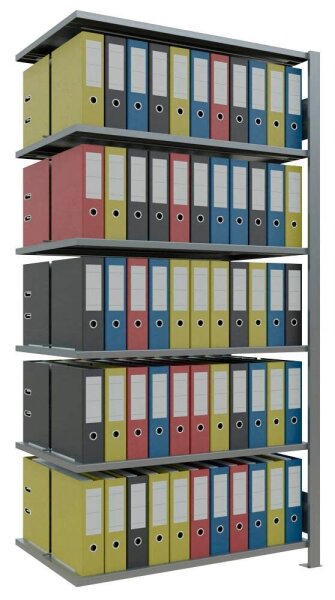 SCHULTE Anbau-Schwerlastregal MULTIplus 150 17746 silber 100,0 x 60,0 x 200,0 cm