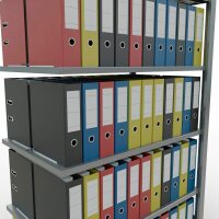 SCHULTE Anbau-Schwerlastregal MULTIplus 150 17746 silber 100,0 x 60,0 x 200,0 cm