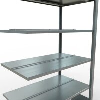SCHULTE Anbau-Schwerlastregal MULTIplus 150 17746 silber 100,0 x 60,0 x 200,0 cm
