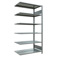 SCHULTE Anbau-Schwerlastregal MULTIplus 150 17746 silber 100,0 x 60,0 x 200,0 cm