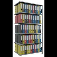 SCHULTE Anbau-Schwerlastregal MULTIplus 150 17746 silber 100,0 x 60,0 x 200,0 cm