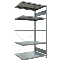 SCHULTE Anbau-Schwerlastregal MULTIplus 250 12985 silber 100,0 x 80,0 x 200,0 cm