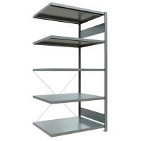 SCHULTE Anbau-Schwerlastregal MULTIplus 250 12985 silber 100,0 x 80,0 x 200,0 cm