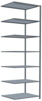SCHULTE Anbau-Schwerlastregal MULTIplus 250 12987 silber 100,0 x 80,0 x 300,0 cm