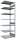 SCHULTE Anbau-Schwerlastregal MULTIplus 250 12987 silber 100,0 x 80,0 x 300,0 cm
