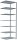SCHULTE Anbau-Schwerlastregal MULTIplus 250 12987 silber 100,0 x 80,0 x 300,0 cm