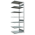 SCHULTE Anbau-Schwerlastregal MULTIplus 250 12987 silber 100,0 x 80,0 x 300,0 cm