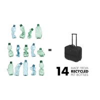 DICOTA Laptop-Trolley Eco Multi Roller SCALE Kunstfaser schwarz 42,0 x 22,5 x 35,0 cm