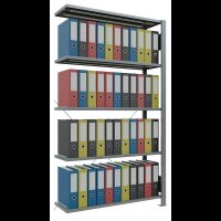 SCHULTE Anbau-Schwerlastregal MULTIplus 150 17722 silber 100,0 x 30,0 x 180,0 cm