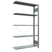 SCHULTE Anbau-Schwerlastregal MULTIplus 150 17722 silber 100,0 x 30,0 x 180,0 cm