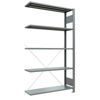 SCHULTE Anbau-Schwerlastregal MULTIplus 150 17722 silber 100,0 x 30,0 x 180,0 cm