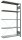 SCHULTE Anbau-Schwerlastregal MULTIplus 150 17722 silber 100,0 x 30,0 x 180,0 cm