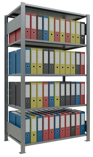 SCHULTE Schwerlastregal MULTIplus 150 17755 silber 100,0 x 60,0 x 180,0 cm
