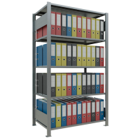 SCHULTE Schwerlastregal MULTIplus 150 17755 silber 100,0 x 60,0 x 180,0 cm