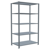 SCHULTE Schwerlastregal MULTIplus 150 17755 silber 100,0 x 60,0 x 180,0 cm