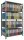 SCHULTE Schwerlastregal MULTIplus 150 17755 silber 100,0 x 60,0 x 180,0 cm