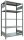 SCHULTE Schwerlastregal MULTIplus 150 17755 silber 100,0 x 60,0 x 180,0 cm