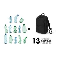 DICOTA Laptop-Rucksack Eco Backpack SCALE Kunstfaser schwarz 24,5 l bis 44,0 cm (17,3 Zoll)