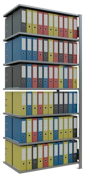 SCHULTE Anbau-Schwerlastregal MULTIplus 150 17770 silber 100,0 x 60,0 x 230,0 cm