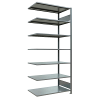 SCHULTE Anbau-Schwerlastregal MULTIplus 150 17770 silber 100,0 x 60,0 x 230,0 cm