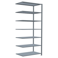 SCHULTE Anbau-Schwerlastregal MULTIplus 150 17770 silber 100,0 x 60,0 x 230,0 cm