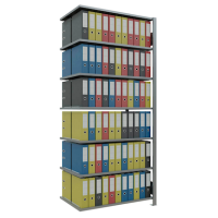 SCHULTE Anbau-Schwerlastregal MULTIplus 150 17770 silber 100,0 x 60,0 x 230,0 cm