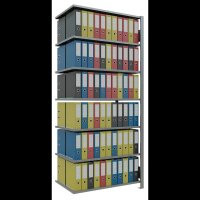 SCHULTE Anbau-Schwerlastregal MULTIplus 150 17770 silber 100,0 x 60,0 x 230,0 cm
