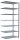 SCHULTE Anbau-Schwerlastregal MULTIplus 150 17770 silber 100,0 x 60,0 x 230,0 cm