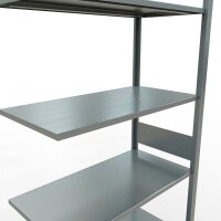 SCHULTE Anbau-Schwerlastregal MULTIplus 150 12757-LR silber 100,0 x 50,0 x 300,0 cm