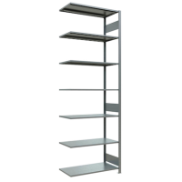 SCHULTE Anbau-Schwerlastregal MULTIplus 150 12757-LR silber 100,0 x 50,0 x 300,0 cm