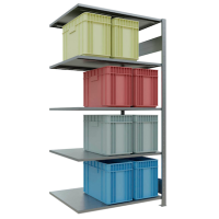 SCHULTE Anbau-Schwerlastregal MULTIplus 150 12785-LR silber 100,0 x 80,0 x 200,0 cm