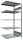 SCHULTE Anbau-Schwerlastregal MULTIplus 150 12785-LR silber 100,0 x 80,0 x 200,0 cm