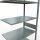 SCHULTE Anbau-Schwerlastregal MULTIplus 150 12767-LR silber 100,0 x 60,0 x 300,0 cm