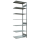 SCHULTE Anbau-Schwerlastregal MULTIplus 150 12767-LR silber 100,0 x 60,0 x 300,0 cm