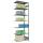 SCHULTE Anbau-Schwerlastregal MULTIplus 150 12767-LR silber 100,0 x 60,0 x 300,0 cm
