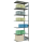 SCHULTE Anbau-Schwerlastregal MULTIplus 150 12767-LR silber 100,0 x 60,0 x 300,0 cm