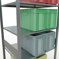 SCHULTE Schwerlastregal MULTIplus 150 12782-LR silber 100,0 x 80,0 x 300,0 cm