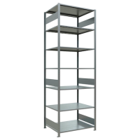 SCHULTE Schwerlastregal MULTIplus 150 12782-LR silber 100,0 x 80,0 x 300,0 cm