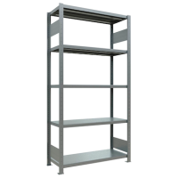 SCHULTE Schwerlastregal MULTIplus 250 12940-LR silber 100,0 x 40,0 x 200,0 cm