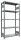 SCHULTE Schwerlastregal MULTIplus 250 12940-LR silber 100,0 x 40,0 x 200,0 cm