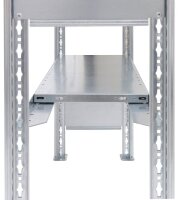 SCHULTE Schwerlastregal MULTIplus 250 12942-LR silber 100,0 x 40,0 x 300,0 cm