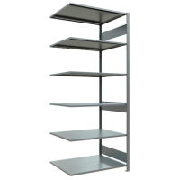 SCHULTE Anbau-Schwerlastregal MULTIplus 150 12786-LR silber 100,0 x 80,0 x 250,0 cm