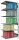 SCHULTE Anbau-Schwerlastregal MULTIplus 150 12786-LR silber 100,0 x 80,0 x 250,0 cm